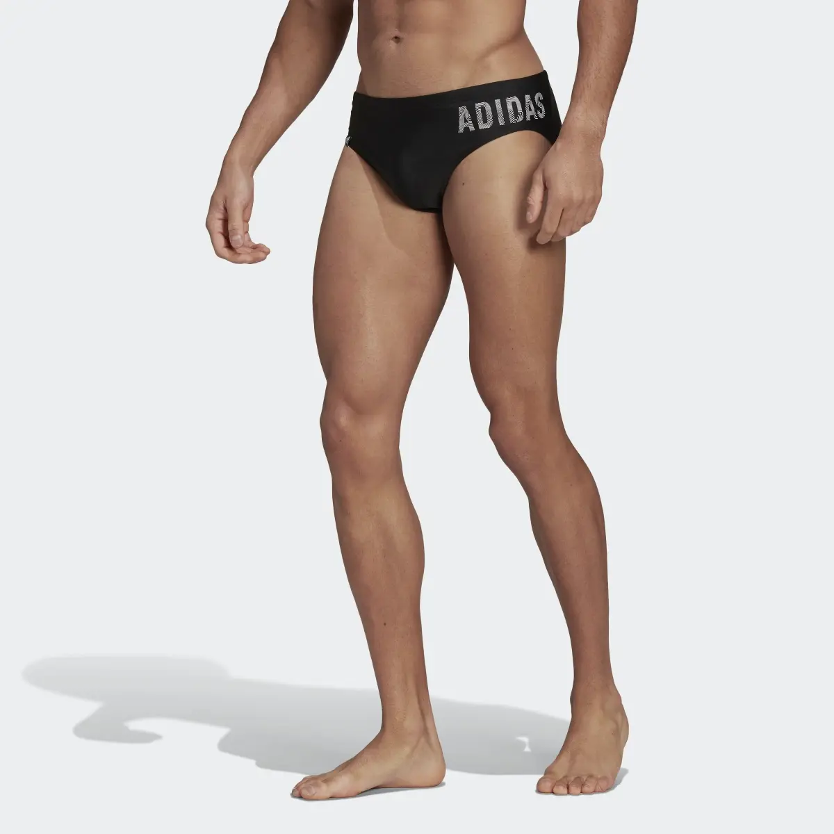 Adidas Wording Swim Trunks. 1