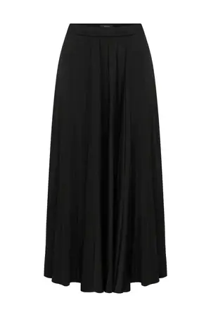 Roman Pleated Skirt in Black. 1
