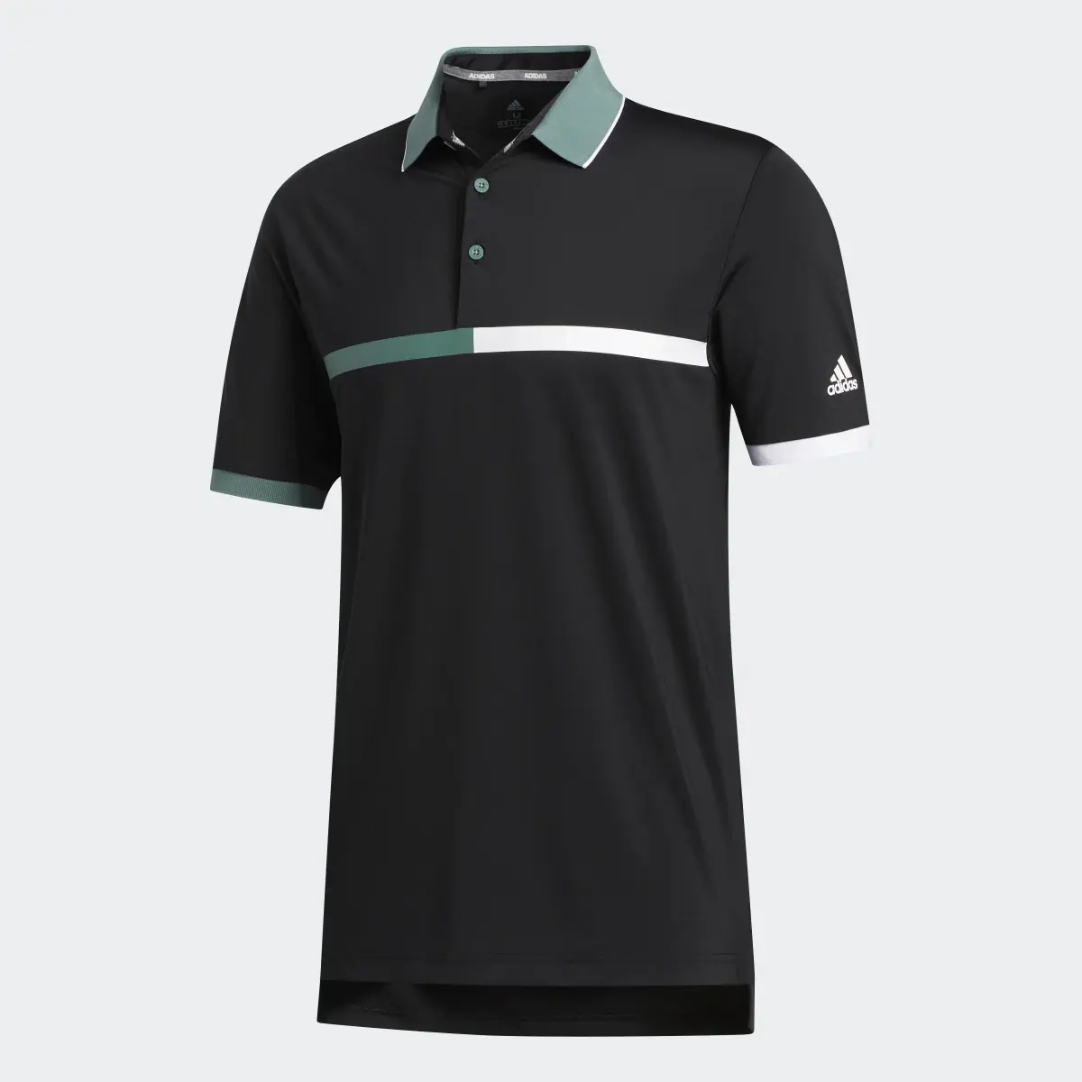 Adidas Ultimate365 3-Stripes Golf Polo Shirt. 1