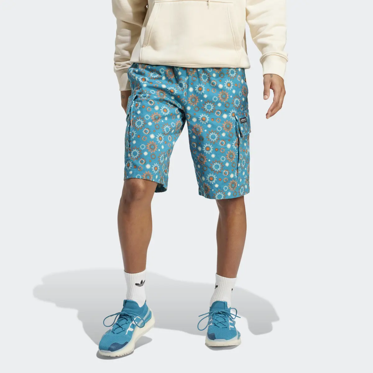 Adidas Adventure Nature Awakening Allover Print Shorts. 1