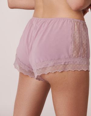 Lace Trim Modal Shorts