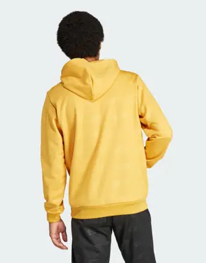 Adidas Embossed Polar Fleece Hoodie. 3
