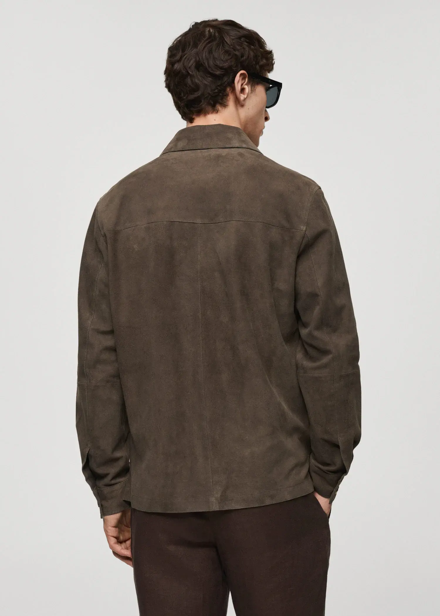 Mango Pocket leather jacket. 3