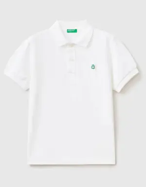 slim fit polo in 100% organic cotton