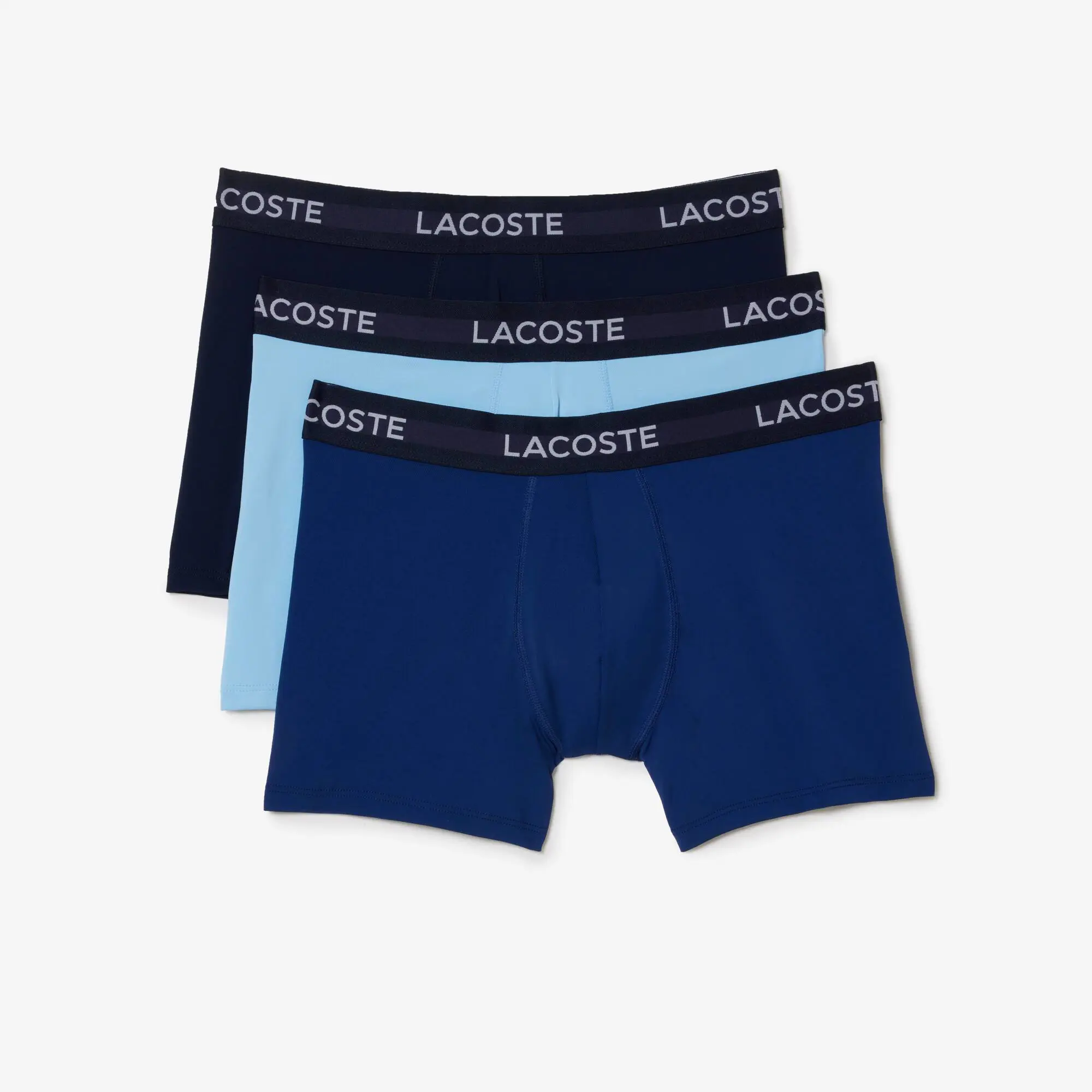 Lacoste Confezione di 3 paia di slip da uomo in microfibra. 2