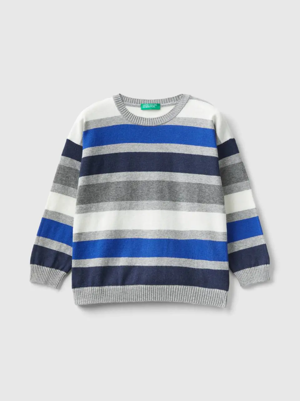 Benetton sweater with multicolor stripes. 1