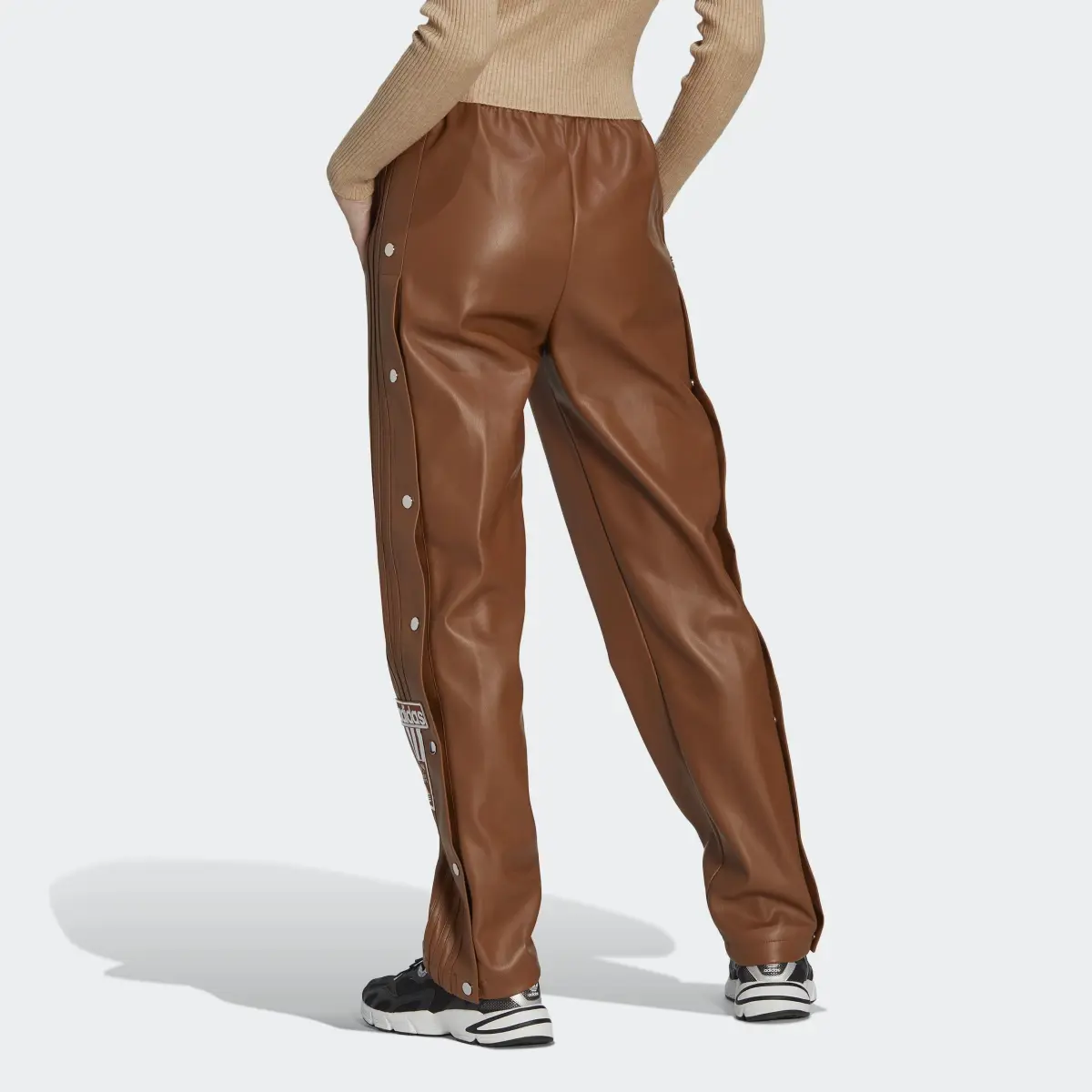 Adidas Centre Stage Faux Leather Adibreak Pants. 2