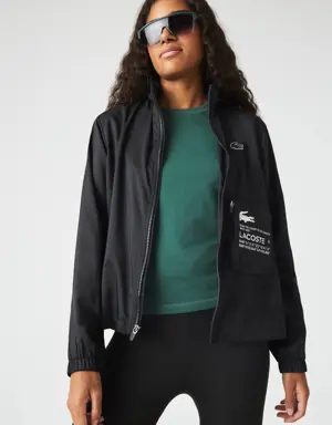 Lacoste Chamarra Lacoste SPORT repelente al agua plegable para mujer