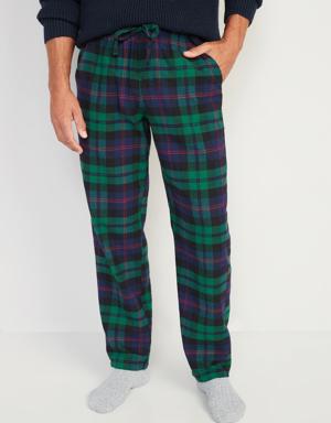 Double-Brushed Flannel Pajama Pants for Men multi