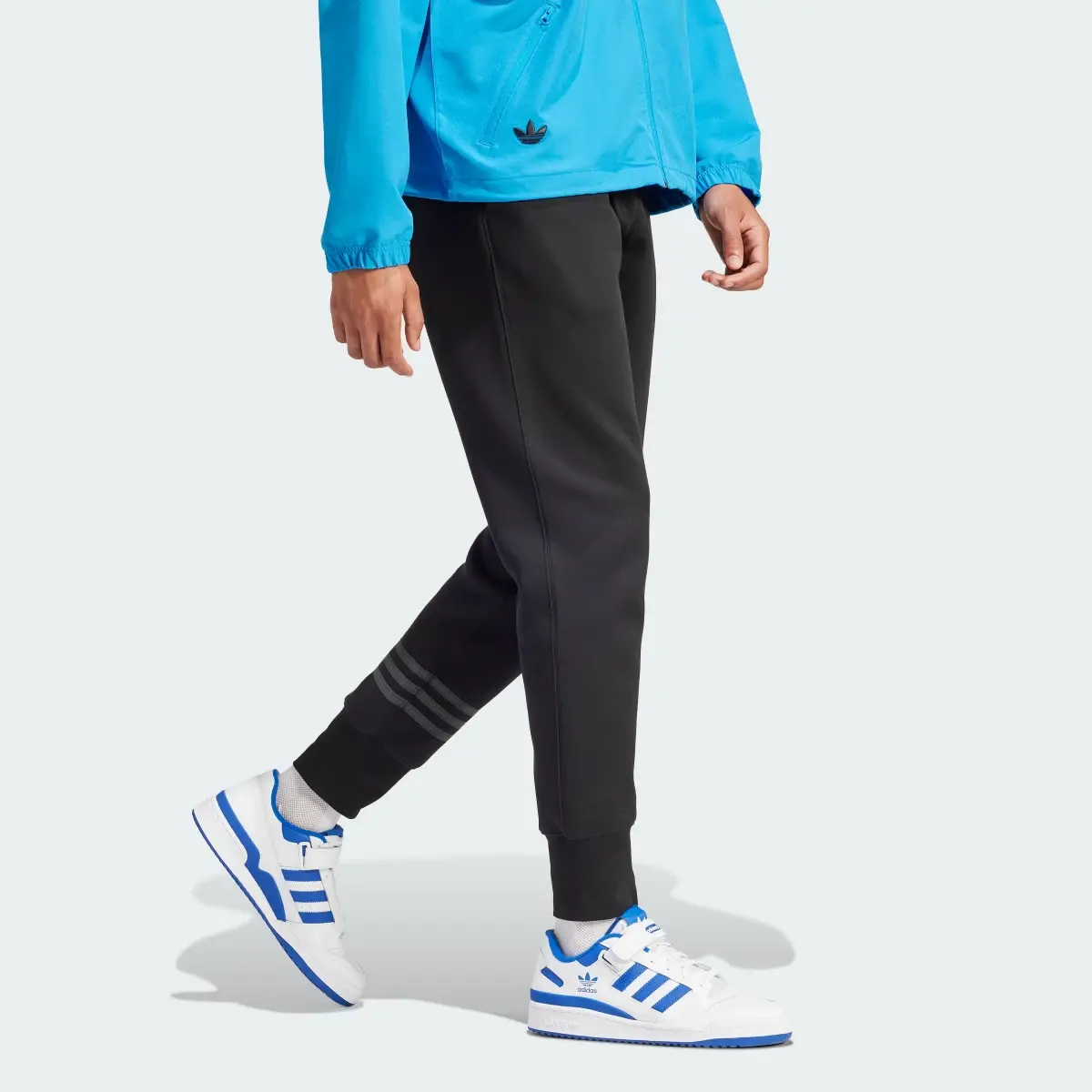 Adidas Street Neuclassics Cuffed Sweat Tracksuit Bottoms. 3