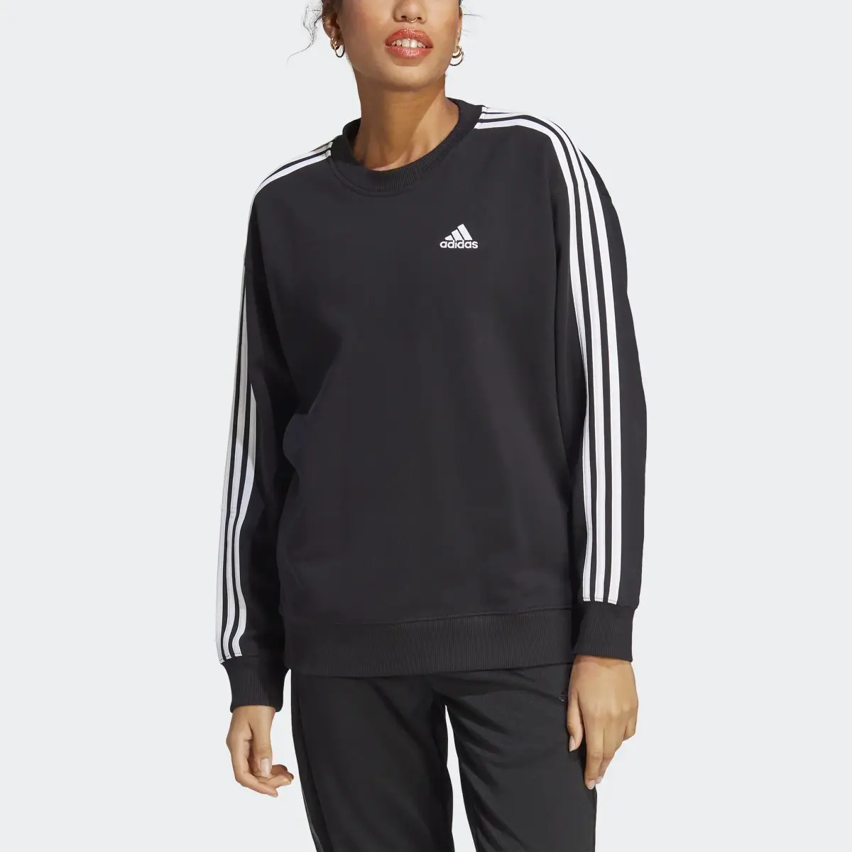 Adidas Essentials 3-Stripes Sweatshirt. 1