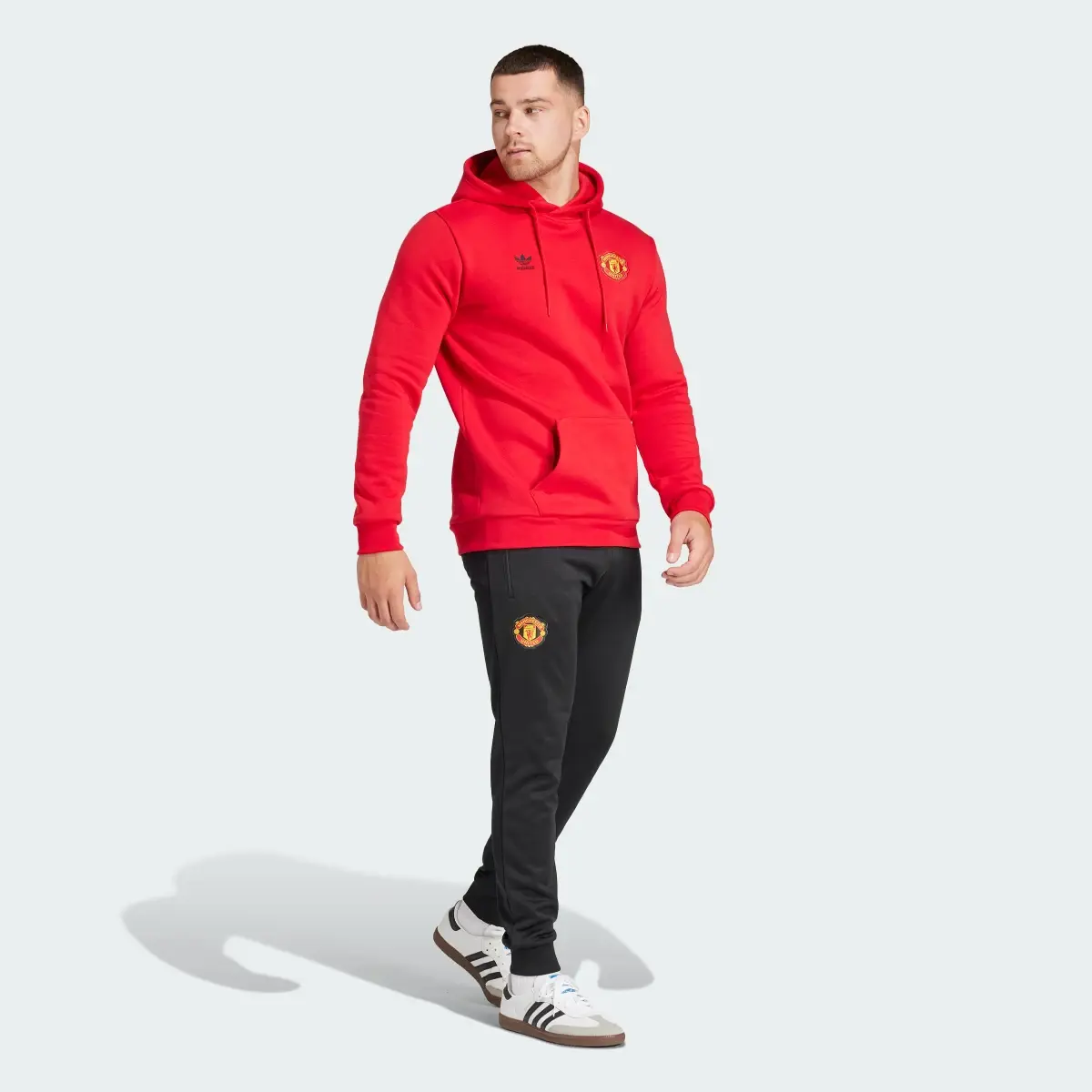 Adidas Manchester United Essentials Trefoil Track Pants. 3