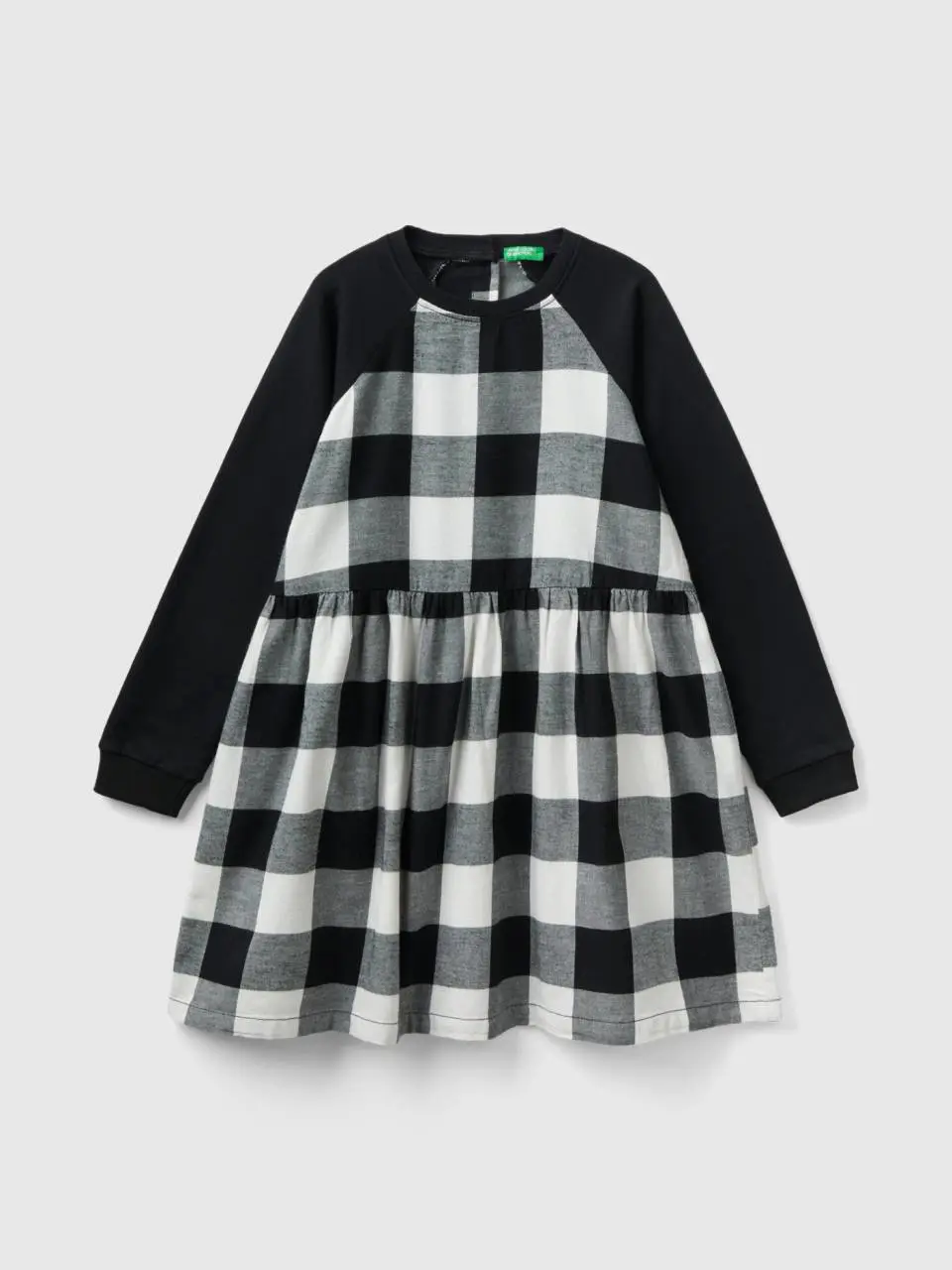 Benetton plaid dress in 100% cotton. 1