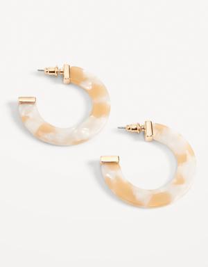 Gold-Plated Hoop Earrings for Women yellow