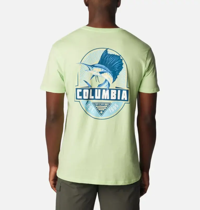 Columbia Men's PFG Snap Graphic T-Shirt. 1
