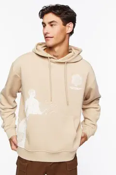 Forever 21 Forever 21 XXI Systems Inc Graphic Hoodie Taupe/Cream. 2