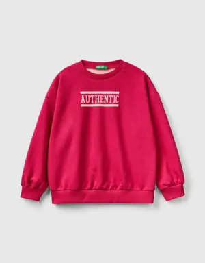 color block sweatshirt with print