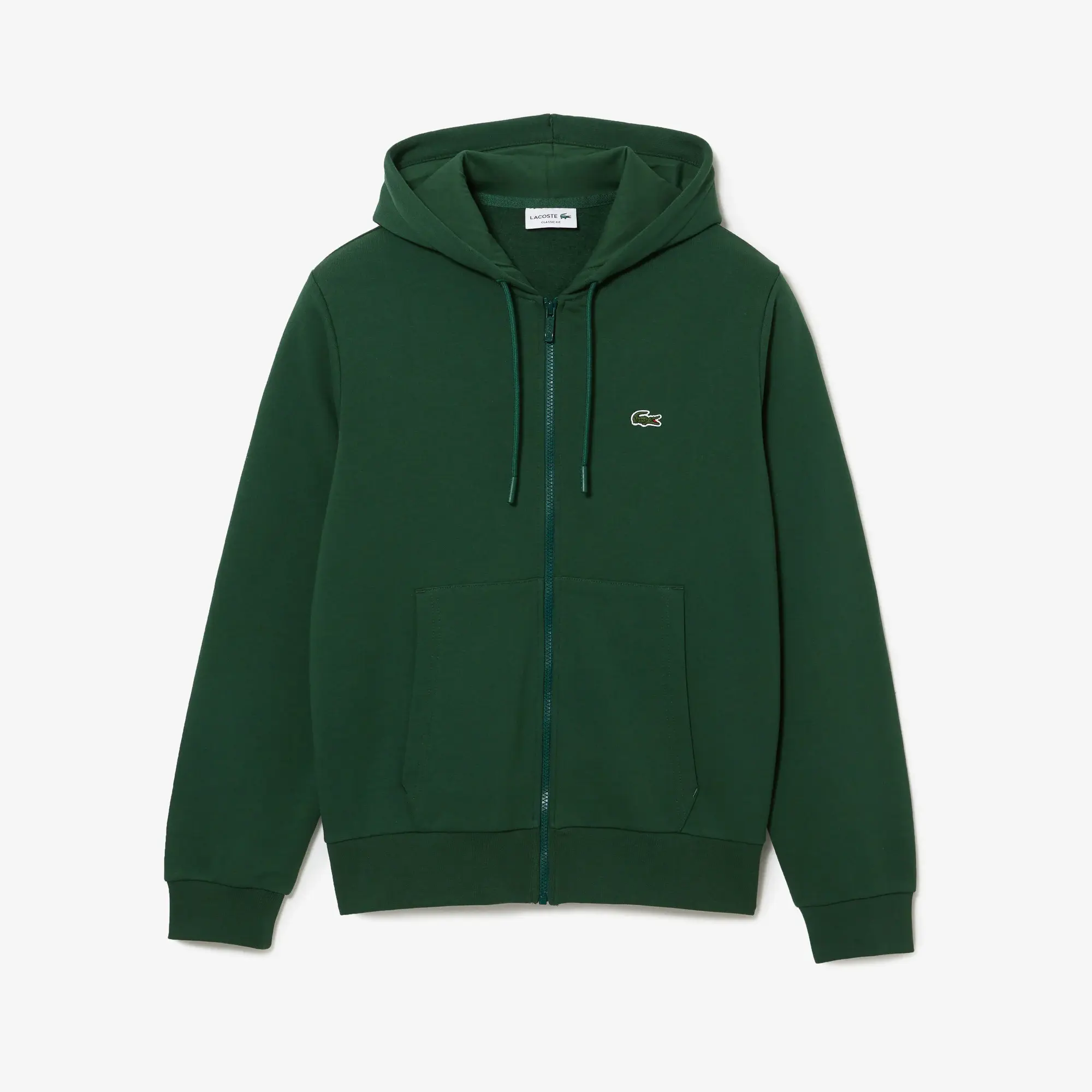 Lacoste Men's Kangaroo Pocket Zip-Up Fleece Hoodie. 2 Lacoste Men's Kangaroo Pocket Zip-Up Fleece Hoodie. 2