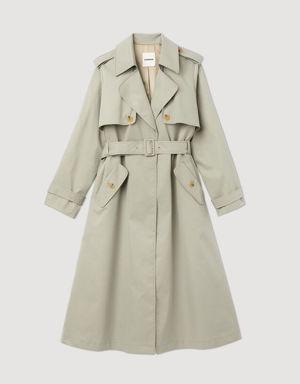 Trench coat with pleated back Login to add to Wish list