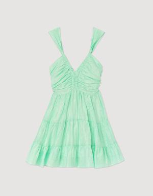 Short ruffled dress Select a size and