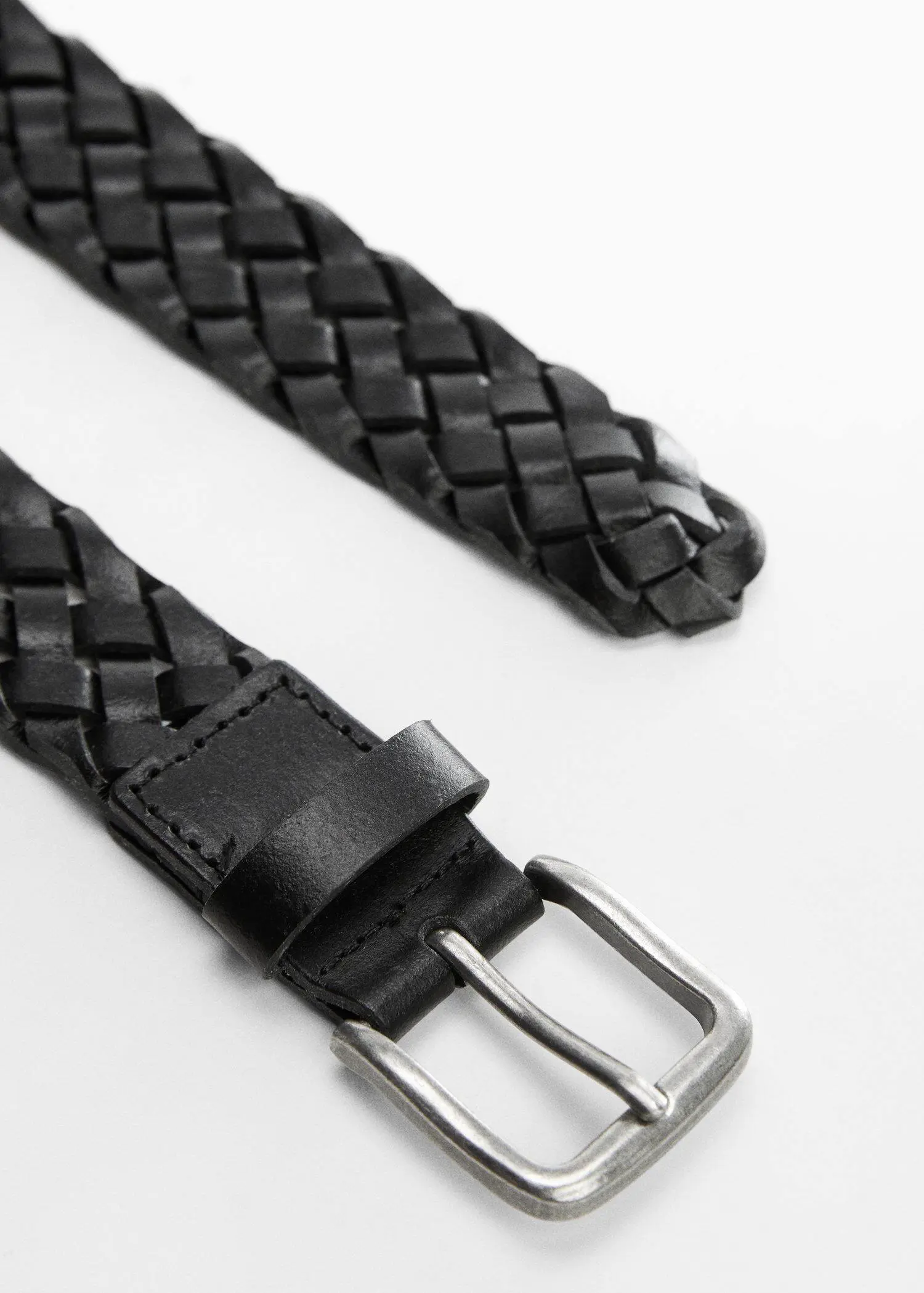 Mango Braided leather belt. 3