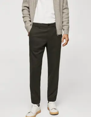Slim-fit jogger trousers with drawstring 