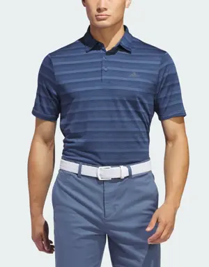 Two-Color Striped Polo Shirt