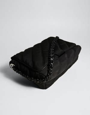 Quilted cross-body bag