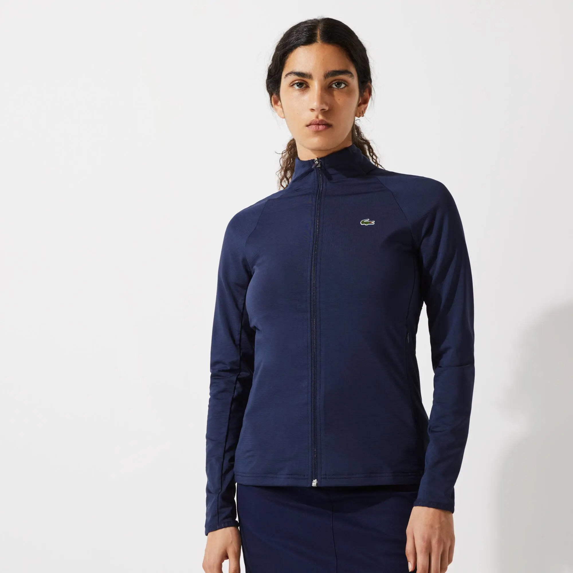 Lacoste Women's Lacoste SPORT Breathable Ergonomic Zip Golf Jacket. 1