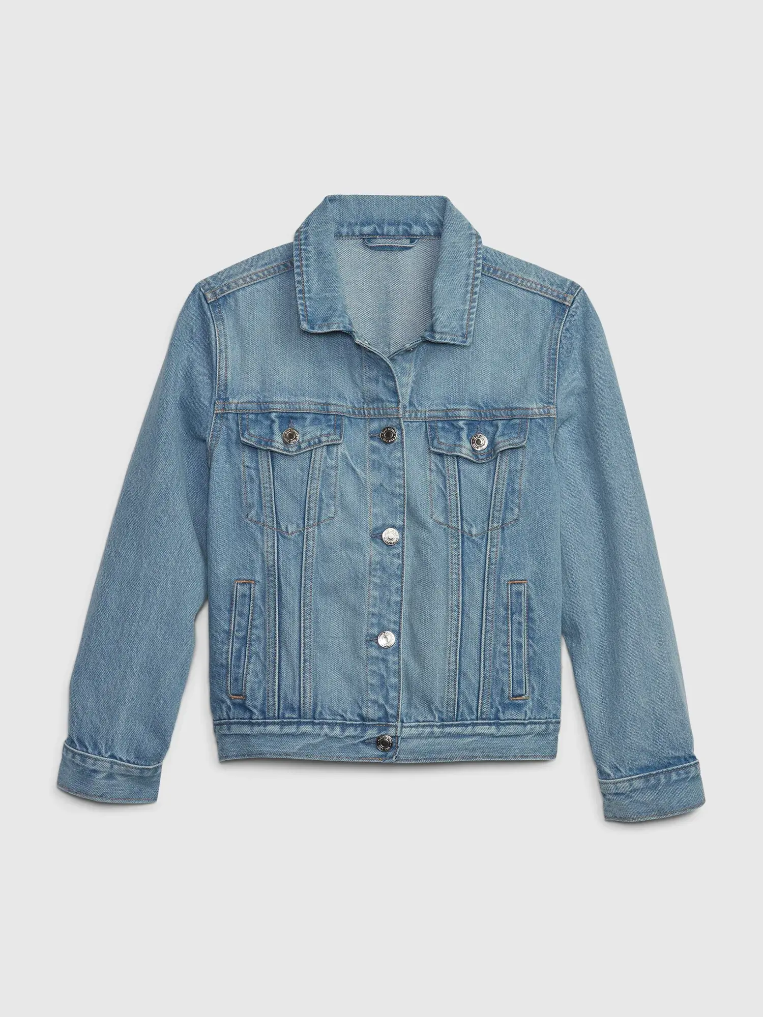 Gap Kids Icon Denim Jacket blue. 1