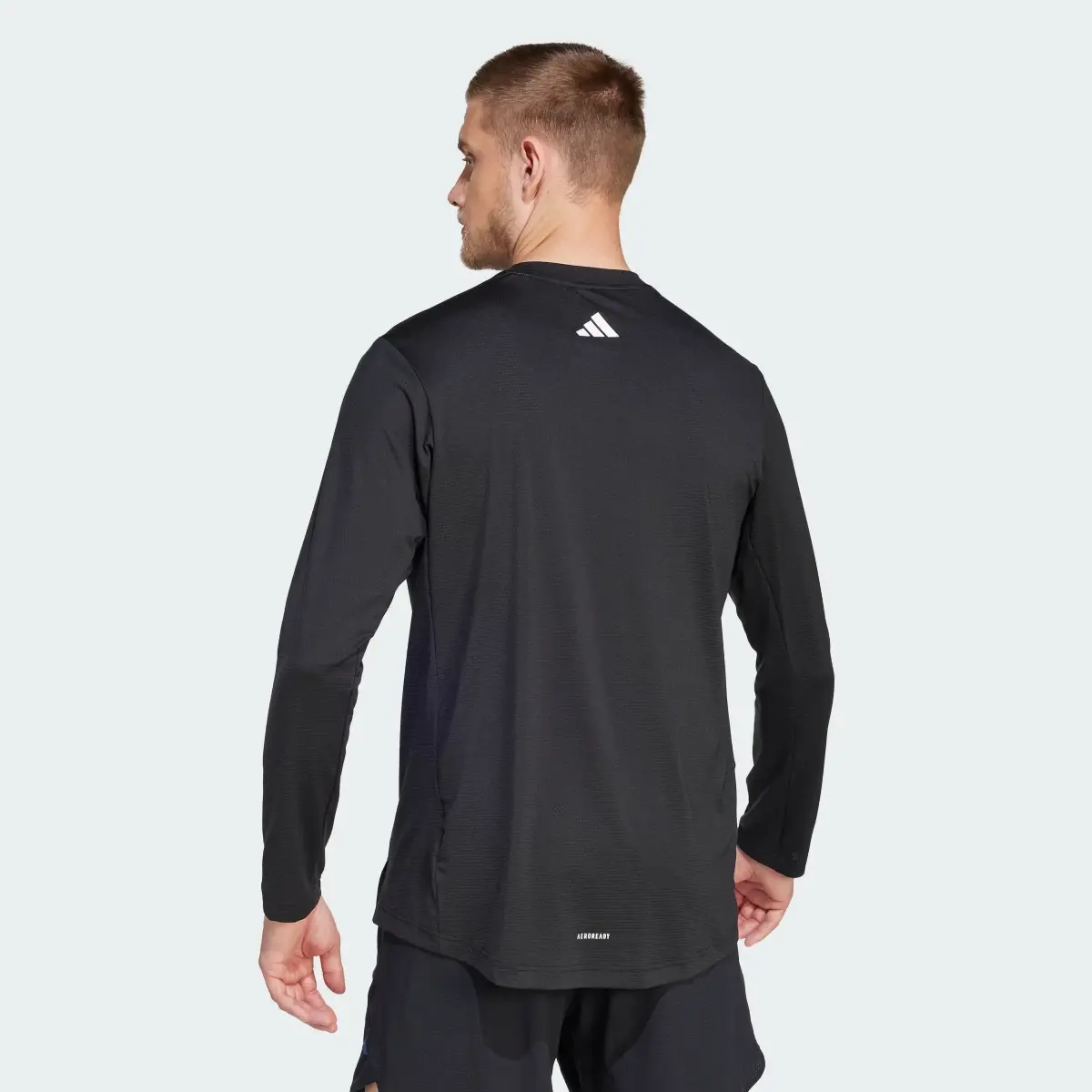 Adidas Train Icons Small Logo Long Sleeve Training Tee. 3