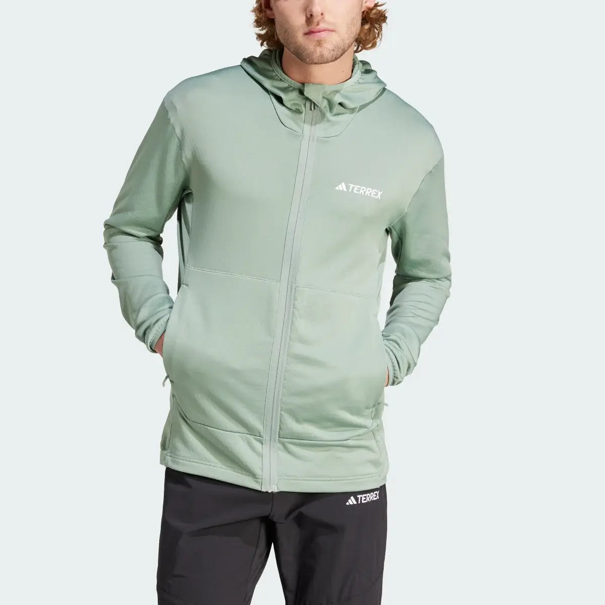 Adidas CHAQUETA CON CAPUCHA TERREX XPERIOR LIGHT FLEECE. 1