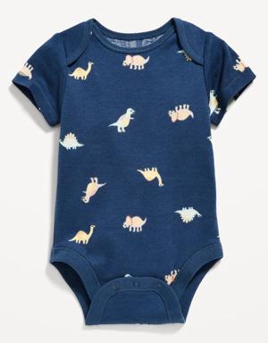 Unisex Short-Sleeve Printed Bodysuit for Baby multi