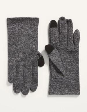 Microfleece Text-Friendly Gloves For Women gray