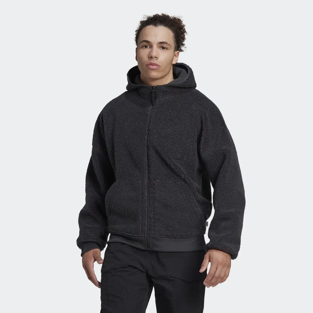 Adidas Polar Fleece Full-Zip Sweatshirt. 2