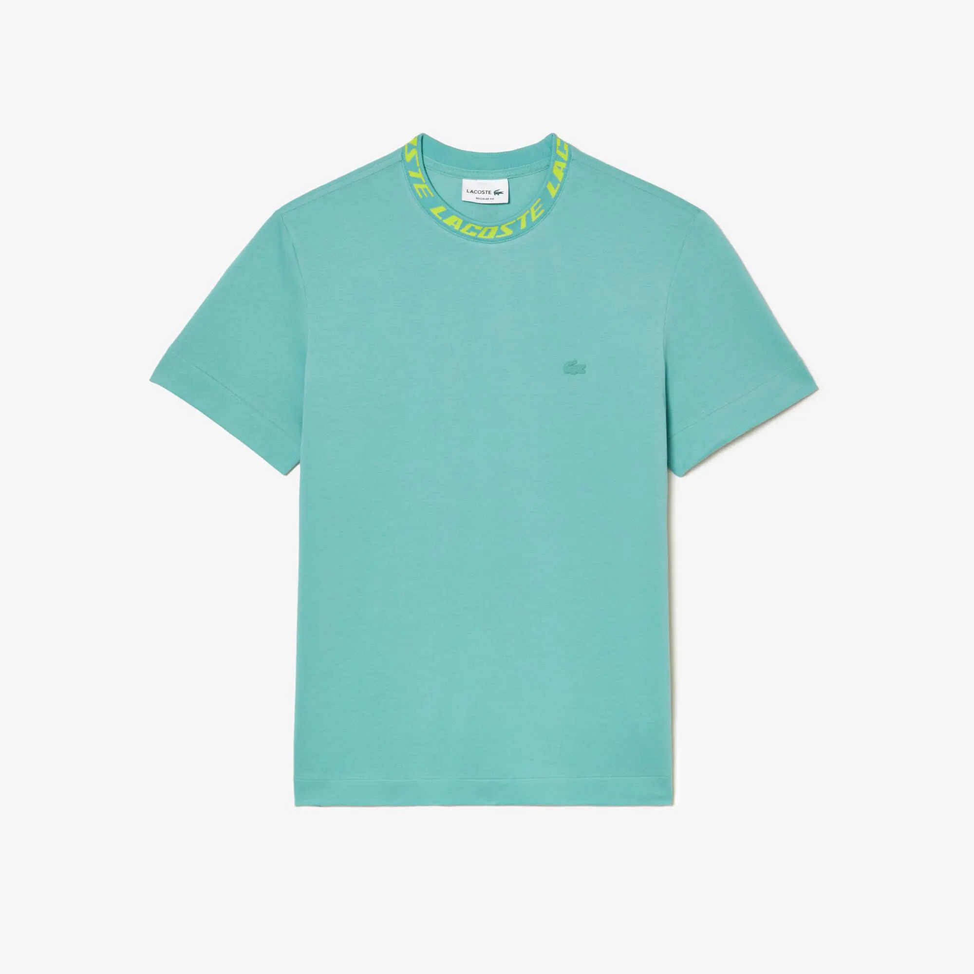 Lacoste T-shirt regular fit de gola com marca Lacoste para homem. 2