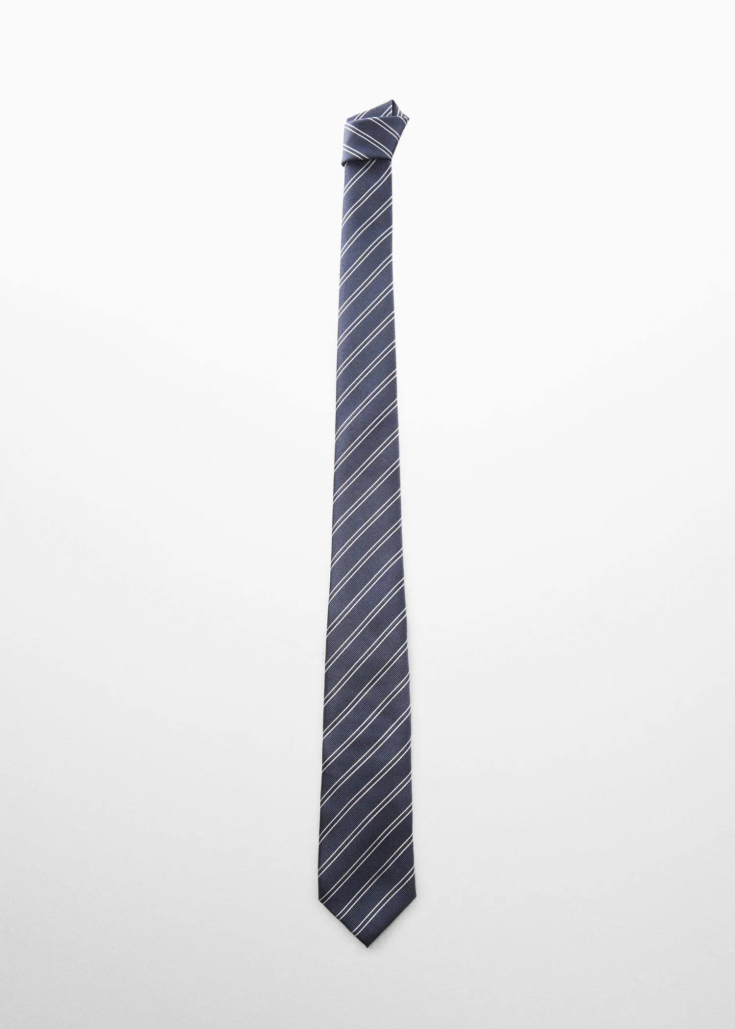 Mango Stain-resistant striped tie. 1