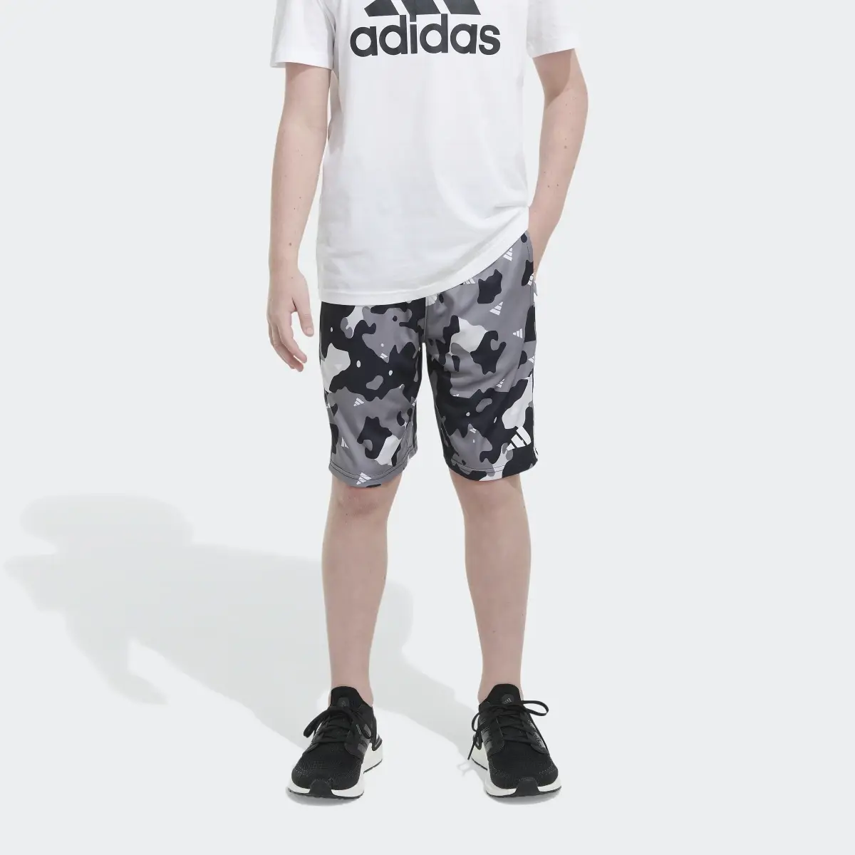 Adidas AEROREADY® Elastic Waistband Camo Shorts. 1