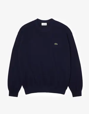 Men’s Lacoste Round Neck Organic Cotton Sweater