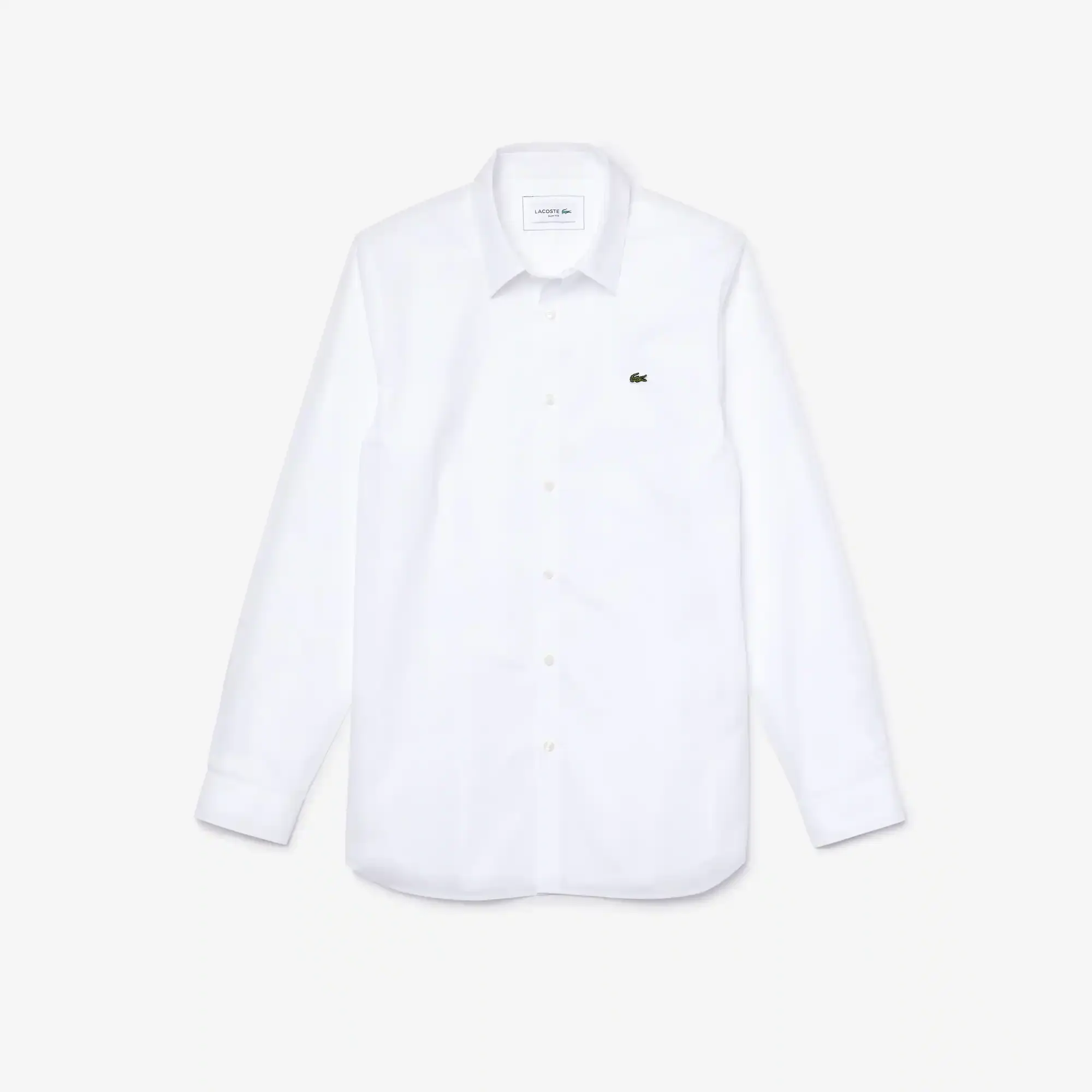 Lacoste Men's Slim Fit Stretch Cotton Poplin Shirt. 2