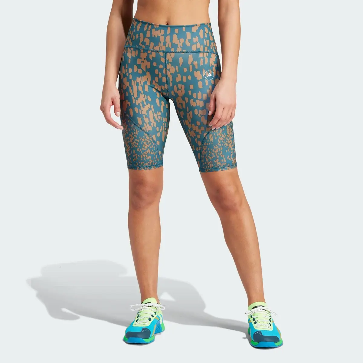 Adidas Leggings da allenamento adidas by Stella McCartney TruePurpose Optime Printed Bike. 1