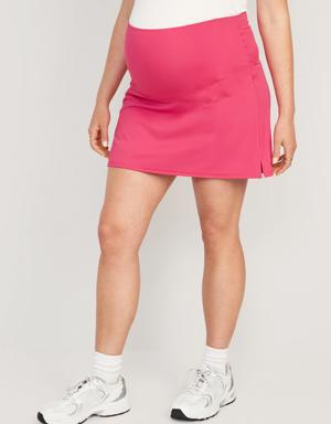 Old Navy Maternity Rollover-Waist PowerSoft Skort pink