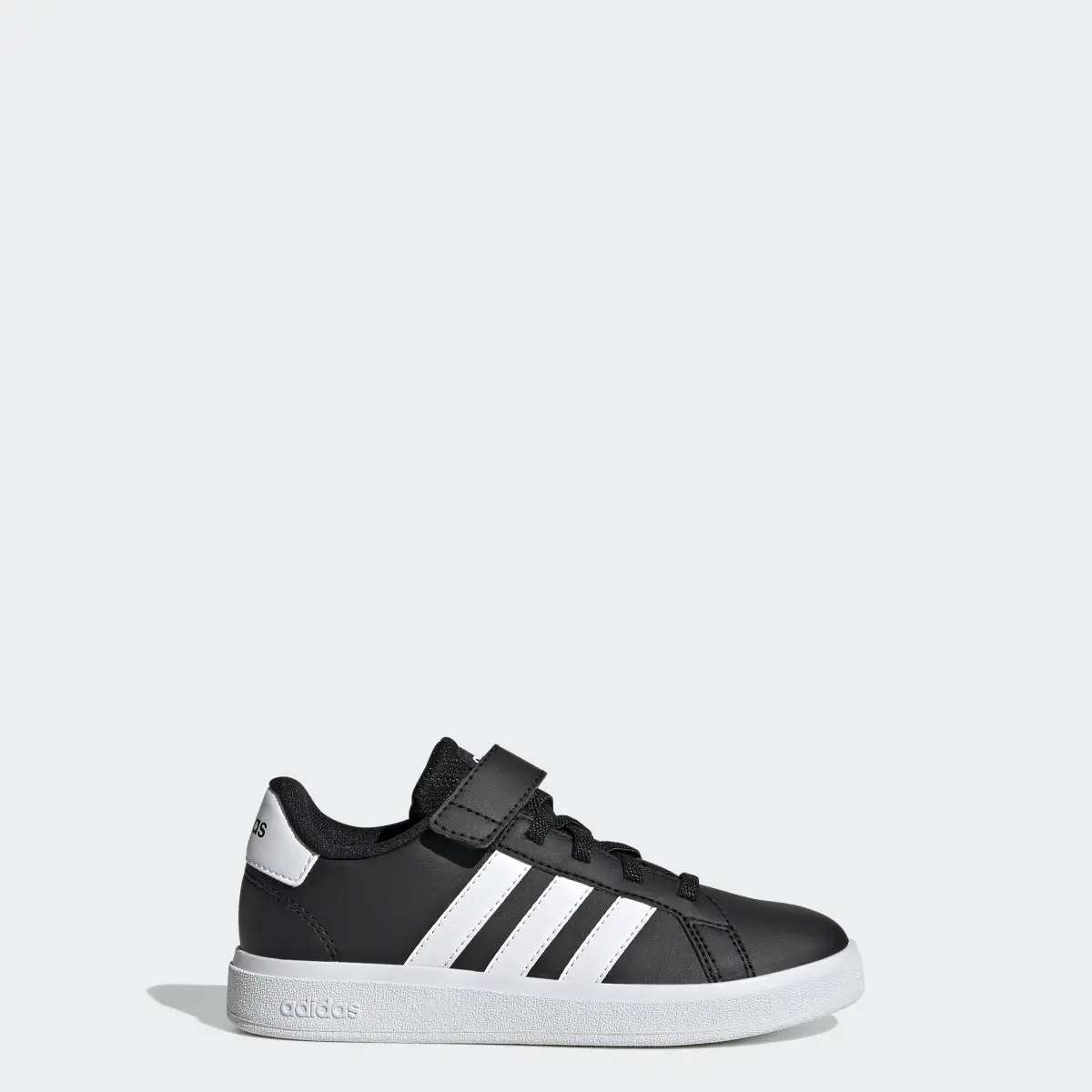 Adidas Grand Court Court Elastic Lace and Top Strap Shoes. 1