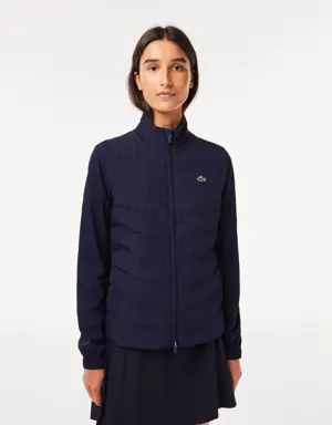 Women's Lacoste SPORT Padded Water-Repellent Golf Sweater