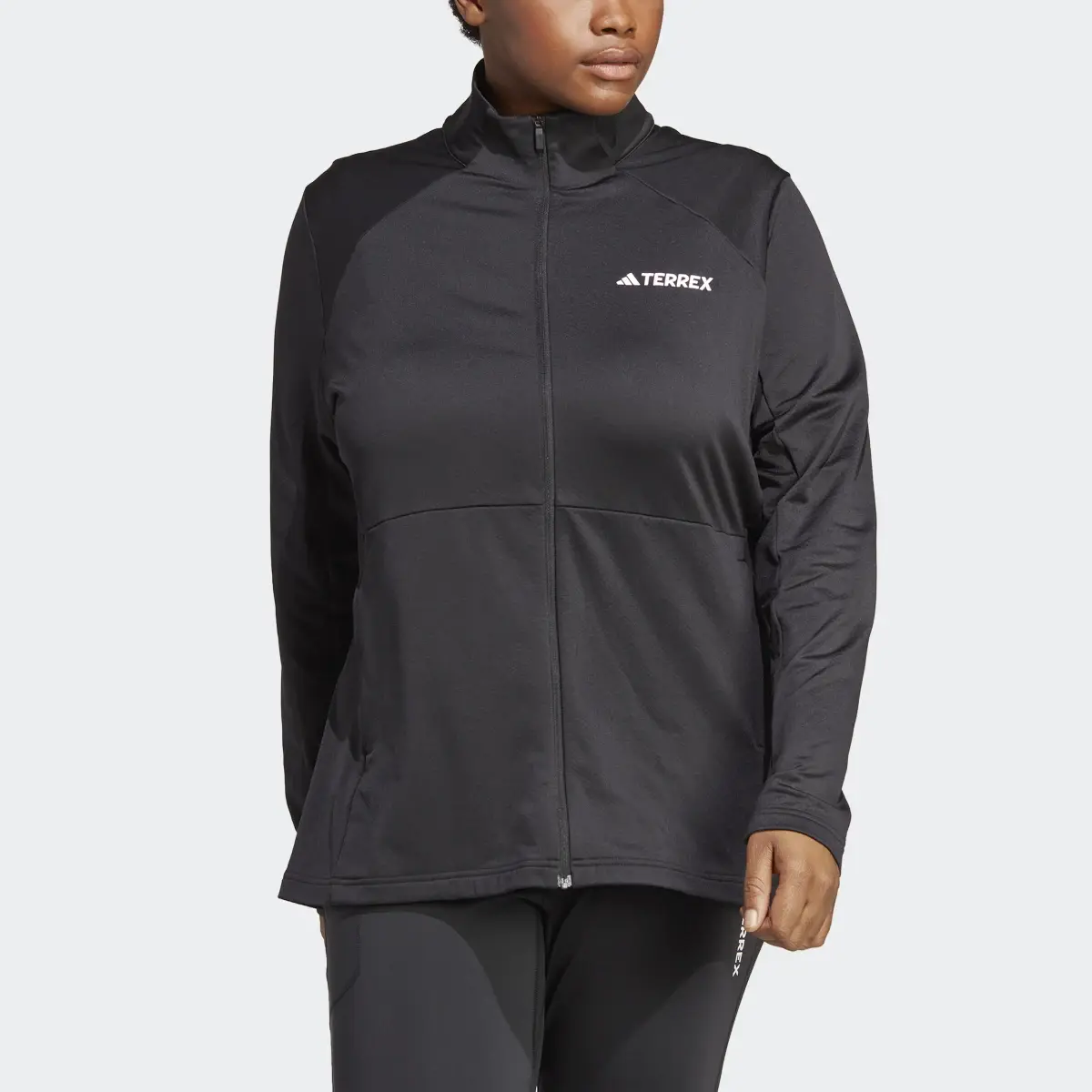 Adidas Terrex Multi Full-Zip Fleece Jacket (Plus Size). 1