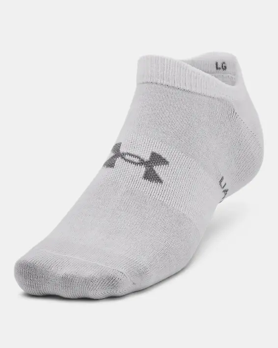 Under Armour Unisex UA Essential 6-Pack No Show Socks - 1370542