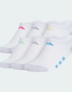 Athletic Cushioned 6-Pack No-Show Socks Kids