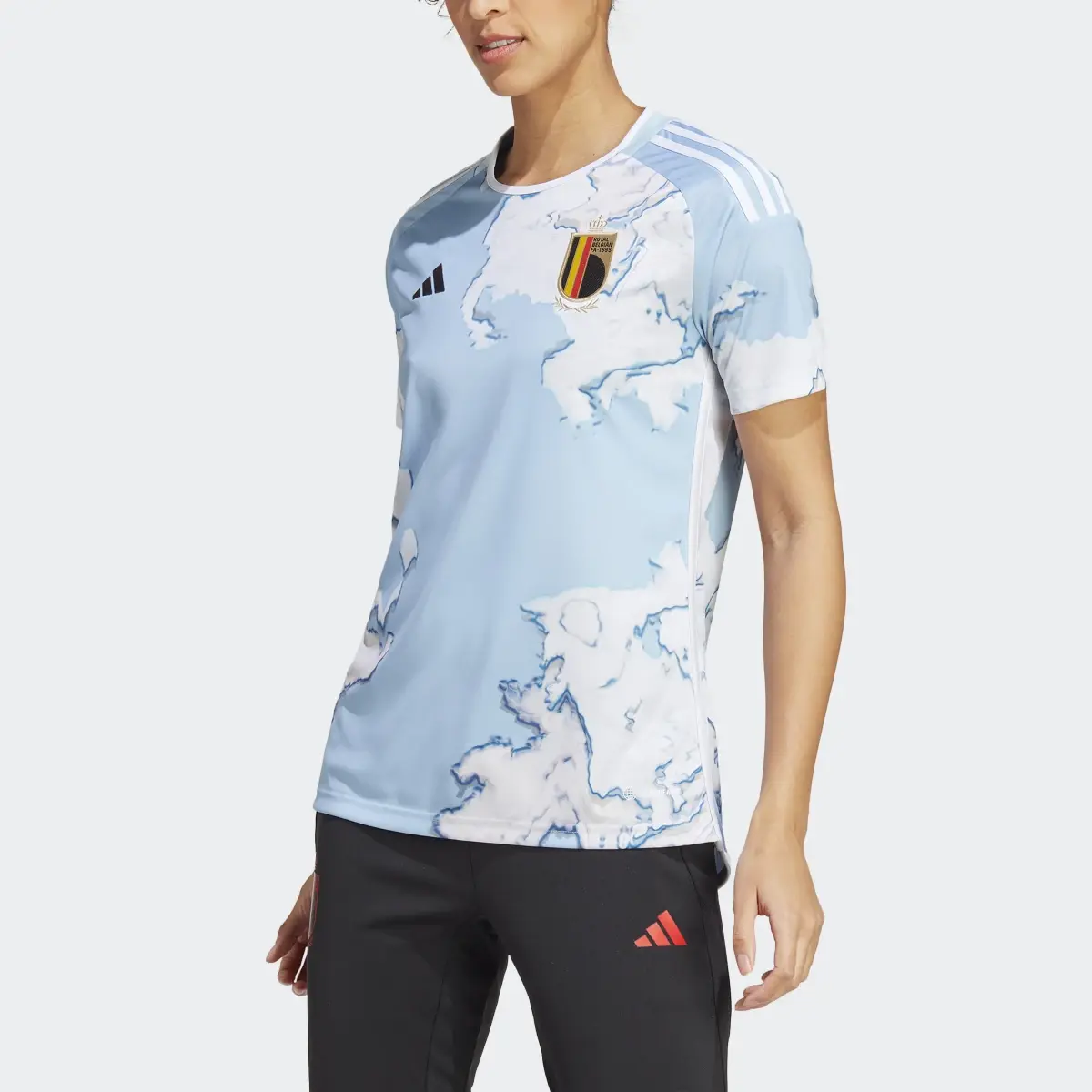 Adidas Belgium Women's Team 23 Away Jersey. 1