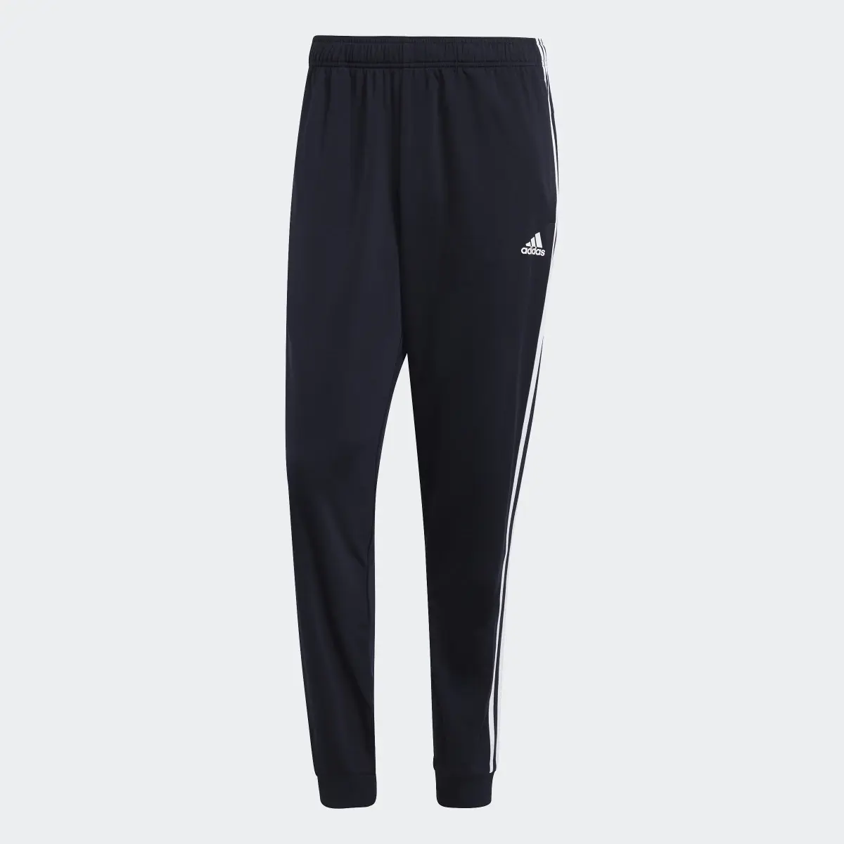 Adidas Essentials Warm-Up Tapered 3-Stripes Tracksuit Bottoms. 1