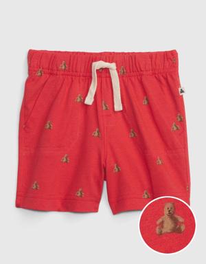 Baby Organic Cotton Mix and Match Pull-On Shorts red